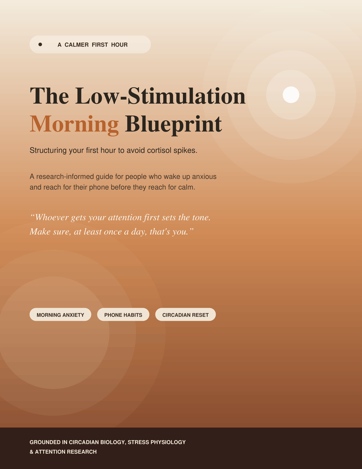 The Low Stimulation Morning Blueprint