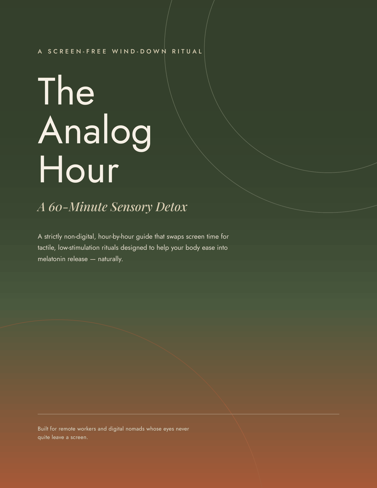The Analog Hour: A 60-Minute Sensory Detox